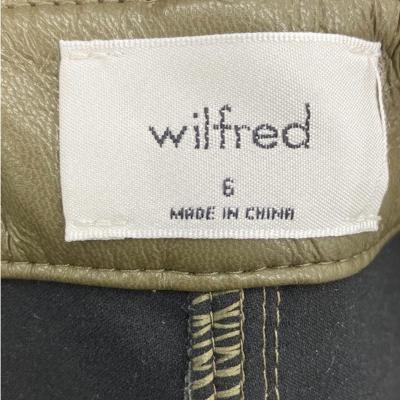 Wilfred Olive Green High-Waisted Pants - Picture 6 of 7